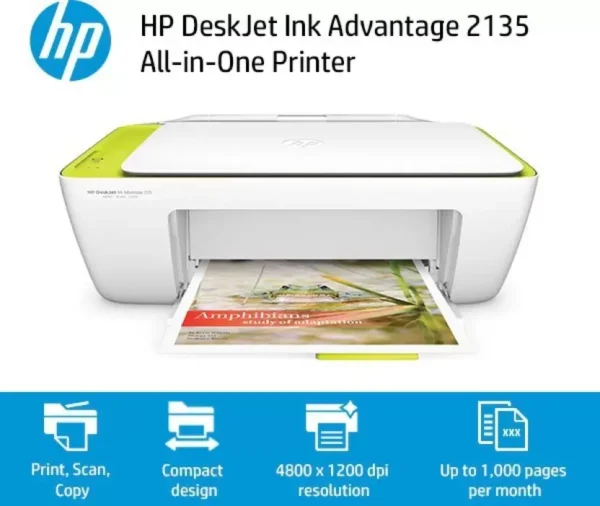 HP DeskJet Ink Advantage 2135 All-in-One Printer – Image 2