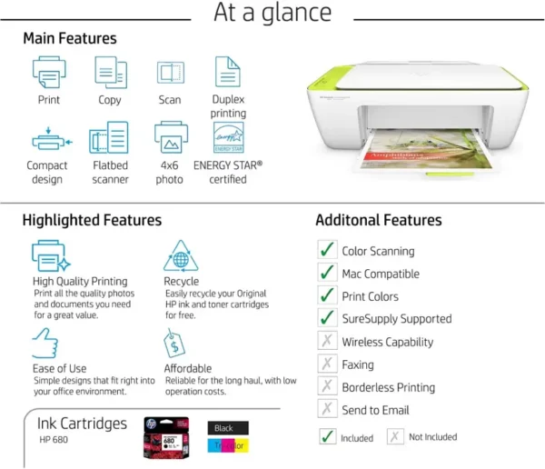 HP DeskJet Ink Advantage 2135 All-in-One Printer – Image 10